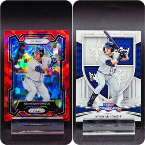 Kevin McGonigle Select Red Cracked Ice Crusade Detroit Tigers Top Prospect